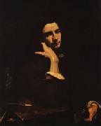 Gustave Courbet The Man with the Leather Belt oil